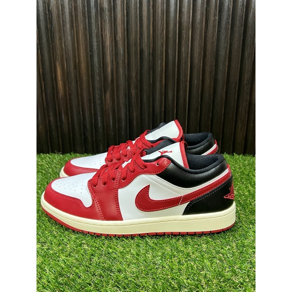 Size 10 - Air Jordan 1 Low White Gym Red W DC0774-160